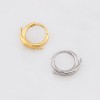ABSTRACT DOLPHIN WAVE MARINE 316L SURGICAL STEEL EARRING